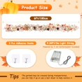 thumbnail image 2 of Guvpev 6FT Fall Garland with Lights, Artificial Autumn Maple Leaf Garland with Pumpkin, Berry & Pine Cone, Fall Hanging Vine Thanksgiving Decorations for Mantel, Front Porch, Indoor Outdoor Decor, 2 of 7