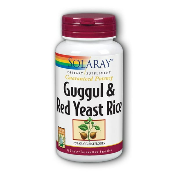 Solaray Guggul Gum Extract & Red Yeast Rice Healthy Cardiovascular