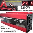 thumbnail image 2 of Pure Sine Wave Inverter DC 12v/24v 1000W 1600W 2000W 3000W Portable Power Bank Converter Solar Inverter, 2 of 7
