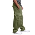 thumbnail image 6 of Dwellite Mens Baggy Sweatpants Fall Winter Casual Wide Leg Sweat Pants Athletic Gym Cargo Sweatpants with Pockets 2026 Green L, 6 of 9
