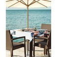 thumbnail image 3 of Hokiten Outdoor Tablecloths with Umbrella Hole & Zipper, 4th of July 54x54 Inch Square Tablecloths, Independence Day Spring Floral Love Heart Flowers Waterproof Table Cloth, Patio/Pool Table Covers, 3 of 7