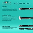 thumbnail image 4 of Moda Brush Pro Brow 2pc Makeup Brush Duo, 4 of 7