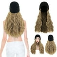 thumbnail image 6 of Fashionable Hooded Wig Knit Hat for Women Featuring Long Curly Hair for Everyday Use in Multiple Colors, 6 of 7