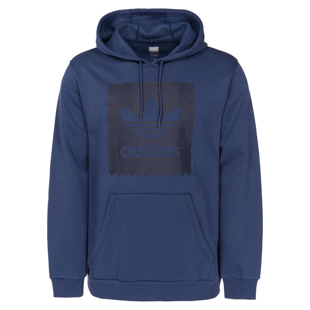 adidas men's trefoil logo graphic pouch pocket pullover hoodie