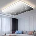 thumbnail image 2 of Black Geometric Magnetic Fluorescent Light Covers for Ceiling Lights 2x4Ft,Modern White Stripe Abstract Distortion Art Office Classroom Kitchen Drop Ceiling Light Covers Filters Shade Panel 4Packs, 2 of 9