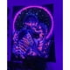 thumbnail image 4 of Tapiz de calavera de Halloween-Colgante de pared UV-Psicodélico-Fluorescencia-Tapiz de calavera para dormitorio Sala de estar Dormitorio Decoración de pared (130 * 150 CM) LingWen 9024719131238, 4 of 4