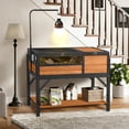 thumbnail image 6 of Aivituvin Tortoise Habitat Turtle Enclosure, Wooden Tortoise House Reptile Cage for Small Animals, Reptile Tank with Large Storage Shelf, 6 of 7