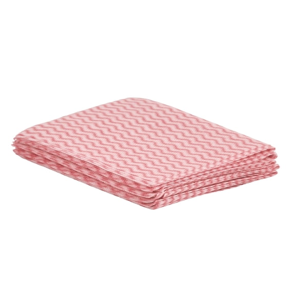 Superio Handy Wipes Reusable Cloths Multi-Purpose Cleaning Wipes, Heavy-Duty Washable Cloths (5, Red 20"x12")