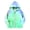 Green, variant on Posijego Boys Girls Tie-Dye Sweatshirt Zipper Hoodie with Pockets Kids Long Sleeve Hooded Outerwear Jackets
