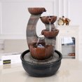 thumbnail image 2 of Willwolf 16.1''H Relaxation Desktop Waterfall Fountain Decor Portable Tabletop Waterfall Fountains ,Indoor Waterfall Feature with LED Light for Home Office Bedroom, 2 of 12