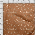 thumbnail image 3 of oneOone Silk Tabby Rose Brown Fabric Asian Floral Block Diy Clothing Quilting Fabric Print Fabric By Yard 42 Inch Wide, 3 of 4