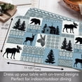 thumbnail image 4 of Highland Home "Cabin in the Woods" 4-Pack Reversible Easy Care Plastic Placemats, 4 of 7