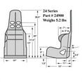 thumbnail image 2 of Kirkey Junior 24 Series 8 Degree Layback Alum Racing Seat-12 In. Wide, 2 of 10