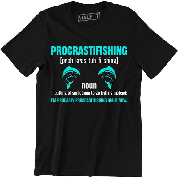 Procrastifishing Noun - Funny Outdoor Fish Lover Men's T-Shirt