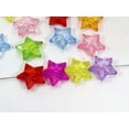 thumbnail image 6 of U8MO Craft DIY Mixed Colour Transparent Acrylic Star Charm Beads 11mm-28mm-50Pcs 20mm Faceted, 6 of 7