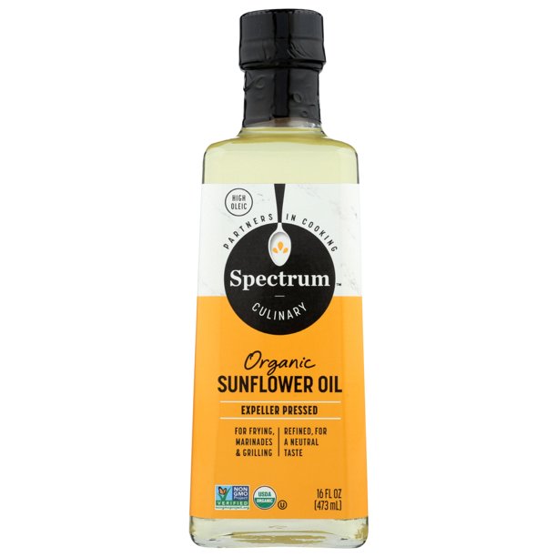 Spectrum Naturals Expeller Pressed Sunflower Oil, 16 Oz.