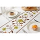 thumbnail image 4 of Tablecloth, Water Resistant Linen Table Cloth Embroidery Farmhouse Floral Rectangle Tabletop Cover for Dinning Outdoor (Rectangle/Oblong, 140*180cm,4-6 Seats, Green Flower), 4 of 5