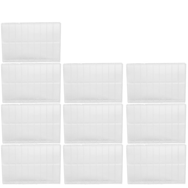 Caja de almacenamiento de piezas de reloj, 10 Uds., 18 rejillas, reparación de relojes, piezas de repuesto, caja de accesorios de tornillo