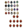 thumbnail image 1 of KLKCMS 20x Bling Flat Back Buttons Embellishments for DIY Wedding Clothes Scrapbook Mixed Color Red, 1 of 9