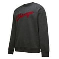 thumbnail image 2 of Men's Black Chicago Bulls Hardwood Classics Blackout Collection Snow Washed Pullover Sweatshirt, 2 of 5