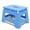 Blue, variant on 9 Inch Folding Step Stool for Adults Holds Up to 300 lbs, Durable Heavy Duty Step Stools for Adults, Compact Light-Weight Step Stool for Home, Outdoor, Indoor, White