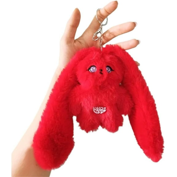 Jollup (G) idle Yuqi Solo Yuq1 Merchandise Red Rabbit Plush Pendant Keychain