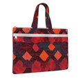 thumbnail image 2 of Handbag File Bag 15×10.6in Large Capacity Double Pocket Designed For Work Travel Travel Shopping Red Colorful Houndstooth Hand-Drawn Sketch_2, 2 of 8