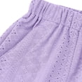 thumbnail image 6 of Lenpel Women's Shorts Trendy Elastic High Waisted Drawstring Eyelet Embroidered Comfy Lounge Shorts Casual Summer Shorts with Pockets, 6 of 6