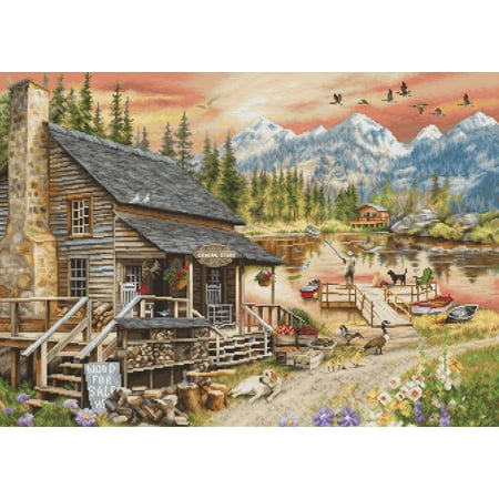 UPC: 4840746066139 | Log Cabin General Store B2413L Counted Cross-Stitch Kit
