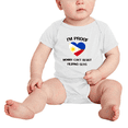 thumbnail image 2 of I'm Proof Mommy Can't Resist Filipino Guys Baby Bodysuit Newborn Clothes Outfits (White, 3-6 Months), 2 of 5