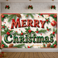 thumbnail image 3 of Festive Design Merry Christmas Holiday Banner Decorative Christmas Elements for Holiday Celebration Indoor Outdoor Event, 3 of 9