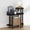 Black, variant on Furinno Turn-N-Tube 3-Tier Oval Sofa Side Table, End Table with Open Shelves, Espresso/Black