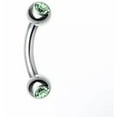 thumbnail image 6 of HOOUN 1pc Women Eyebrow Circular Nail Body Piercing Jewelry Stainless Steel Nail Rings-White, 6 of 9