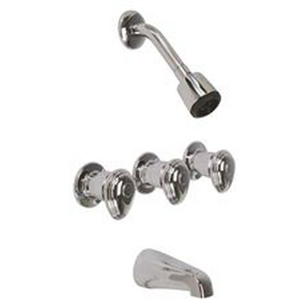 Gerber Hardwater Tub And Shower Faucet, 3Valve