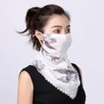 thumbnail image 1 of Máscara facial para mujer Protector bucal Bufanda para el cuello Elegante protector facial transpirable Máscara para deportes al aire libre Bufanda de tubo Máscara antipolvo Pañuelo en la cabeza brillar Juguete, 1 of 4