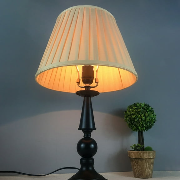 AURARMLET Barrel Lamp Shade Pleated Cloth 1 Piece Home Decoration