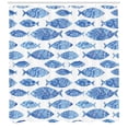 thumbnail image 3 of Ambesonne Fish Shower Curtain, Watercolor Blue Patterns, 69"Wx70"L, Blue, 3 of 3