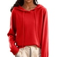 thumbnail image 2 of Zedker Sweatshirt for Women Winter Lightweight Sweaters for Women Tops Dressy Casual Blouses Red L, 2 of 7
