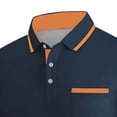 thumbnail image 6 of BVOFAR Short Sleeve Golf Shirts for Men Big and Tall Moisture Wicking Polos Shirt with Pockets Business Casual Collared T-Shirt Navy XXXXXL, 6 of 6
