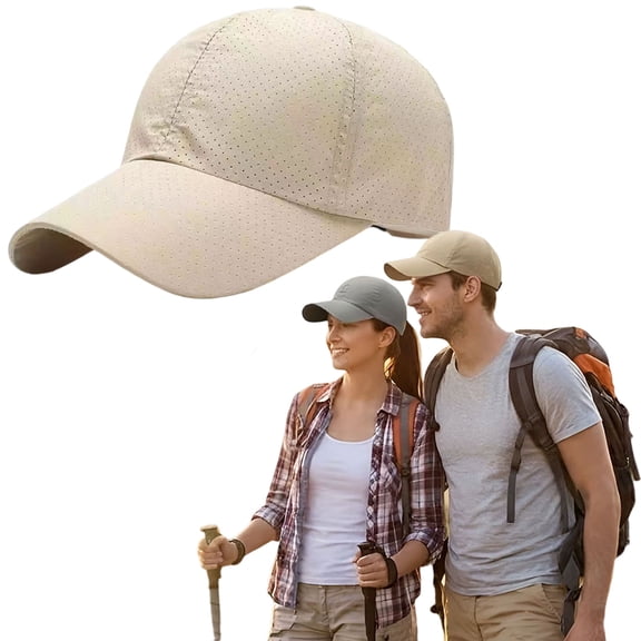 Sunscreen Breathable Baseball Cap, Lightweight Cooling Mesh Sun Protection Hat, Quick-Dry Breathable Cap for Outdoor Sports & Travel