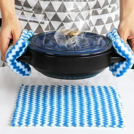 

Kihbxv Household Cleaning Rag Strong Water Absorption Not Easy To Lose Hair And Not Easy To Fade Oil Stains Can Be Wiped Clean Heat Insulation And Anti Scalding