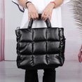 thumbnail image 4 of Bolso Hombro Hinchado Acolchado Cuero Hobo Plumón Compras Versátil para Mujer, 4 of 9