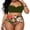Green, variant on TSEXIEFOOFU Women's Halter Bikinis High Waist Bikini Bottom Two Piece Bathing Suit