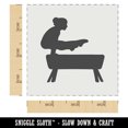 thumbnail image 2 of Gymnastics Gymnast Vault Solid DIY Cookie Wall Craft Stencil - 3.5 Inch, 2 of 5