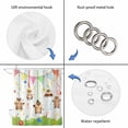 thumbnail image 4 of Groundhog Day Shower Curtain, Waterproof Shower Curtains for Bathroom, Bunting Floral Cartoon Funny Colorful Cute Washable Fabric Bathtub Curtain Set Bath Decor with 12 Hooks Long 72"x84", 4 of 8