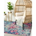 thumbnail image 7 of Unique Loom Jardin Collection Area Rug - Ivy (5' 1" x 8' Rectangle Blue/Beige), 7 of 7