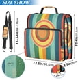 thumbnail image 2 of FORMRS Zipper Binder with Shoulder Strap 2-inch Ring 500 Sheet Capacity File Bag, Colorful Stripes, 2 of 5