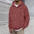 thumbnail image 2 of QHFBli Men's Leopard Print Hoodies Oversized Cheetah Sweatshirts Vintage Casual Long Sleeve Pullover With Pockets, 2 of 4
