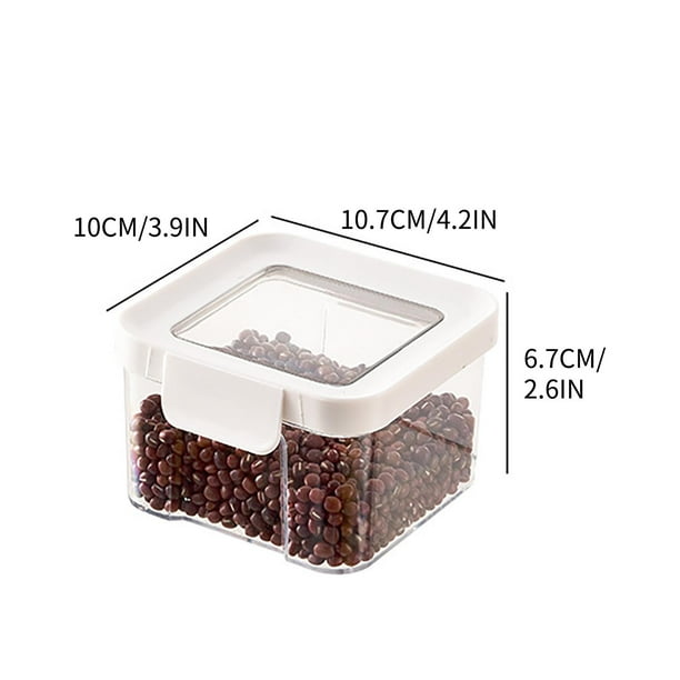 Almacenamiento para Frascos Sellados de Cocina para Granos Y Otros Granos, Frascos de Almacenamiento de Nuez Y Avena de Grado Alimentario de Cocina de Plástico Transparente