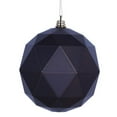 thumbnail image 1 of Vickerman M177375DM 4.75 in. Chocolate Matte Geometric Christmas Ornament Ball - 4 per Bag, 1 of 2
